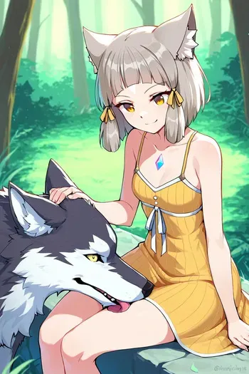 Nia nature call (AI Generated) manga cover