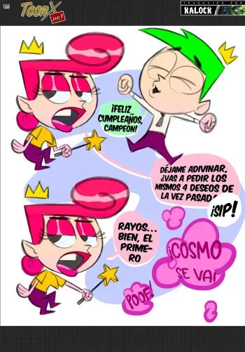 [Gutterbutter-69] Birthday Wish (The Fairly Oddparents) (Spanish) [kalock & ToonX] manga cover