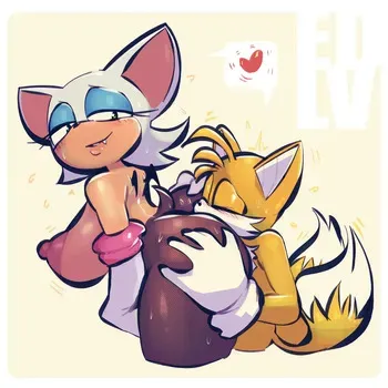 [EDLV] Tails x Rouge (Sonic the Hedgehog) manga cover