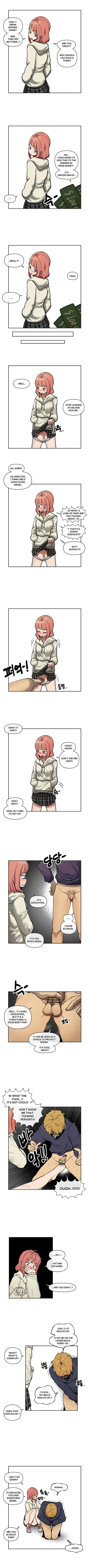 [LangD] 2022-12-02 사타구니 차기 게임(groin kick game) manga cover