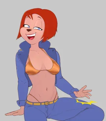[Drockdraws] Debbie & Max (Goof Troop) manga cover