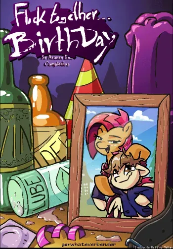 [WhatEverBender] Flock Together...Birthday / Ellos se Juntan en Cumpleaños (My Little Pony: Friendship is Magic) (gif) [Spanish] [Red Fox Makkan] manga cover