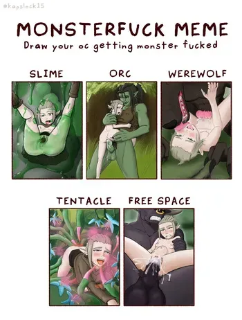 [Sinthetic] Monsterfuck meme manga cover