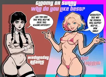 [PixiQueenie] Wednesday & Enid manga cover