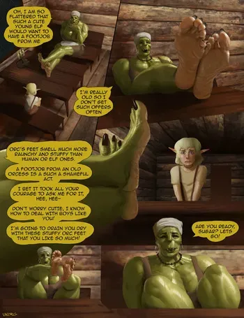 [Vkorg] Orc Mama Footjob manga cover