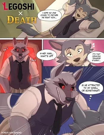 [Zeta-Haru] Legoshi X Death (BEASTARS & Puss in Boots: The Last Wish) [HD] manga cover