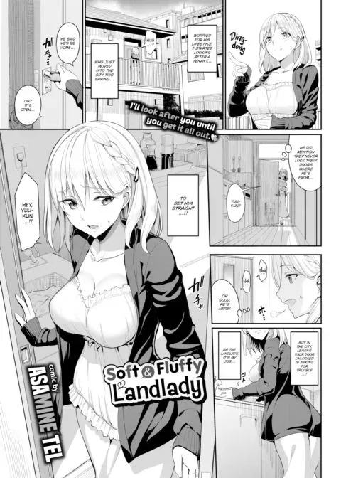 Soft and Fluffy Landlady manga cover