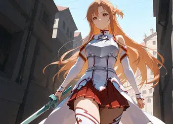 【illuminouz 】 Asuna (SAO) [AI Generated] manga cover