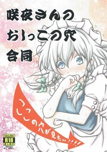 (Kouroumu 12) [Akai Hitomi to Aoi Tsuki (Various)] Sakuya-san no Oshikko no Ana Goudou ~Koko no Ana ga Mitai!~ (Touhou Project) manga cover