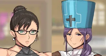[ponkotsu] fanbox Warrior Yukiko and Priest Honoka manga cover