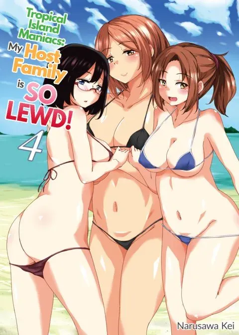 Tropical Island Maniacs: My Host Family is so Lewd! 4 manga cover