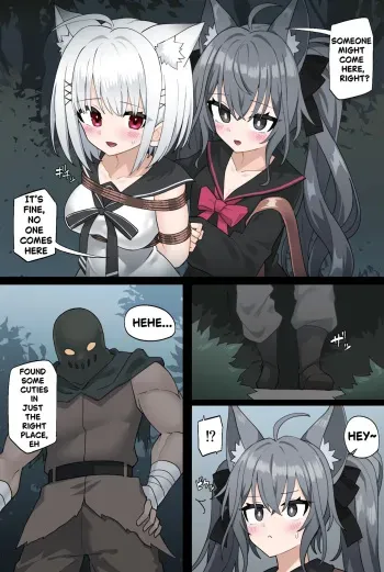 Manuka and Karin get kidnapped in the forest ENG+JP manga cover