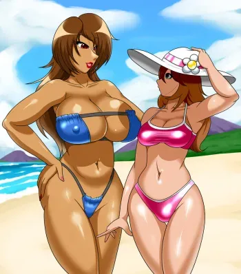 [SpeedyHimura] Elaine and Tyra Beach Fun manga cover