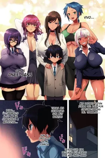 [Uradoori no Nukemichi (Nukemichi)] Ane Bitch Harem! [Spanish] [Kaede Fansub] manga cover