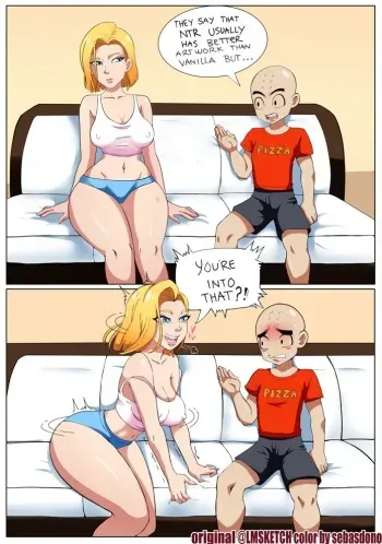 [Legoman & Sebasdono] Android 18 NTR Comic (Dragon Ball Z) [Colored] manga cover