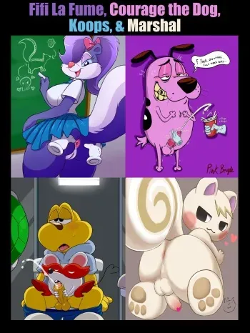 [Editimation] Courage the Cowardly Dog's Porn Pics on Fifi La Fume, Courage the Dog, Koops, and Marshal ♂️♀️⚧️ 💋🧤🏰🔞 manga cover