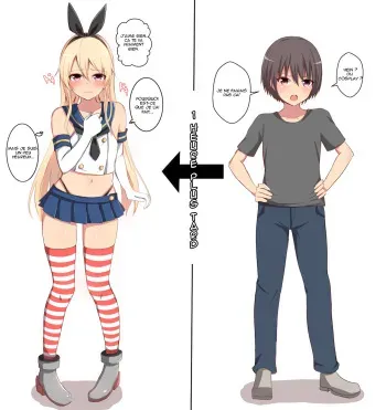 [Baret] Suunengo ni Kokoro mo Karada mo Rippa na Shimakaze-kun ni Nacchau Shounen (Kantai Collection -KanColle-) [french] manga cover