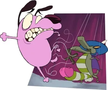 Revenge of the Great Fusilli (Courage the Cowardly Dog) manga cover