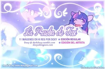 [Doxy] La Prueba de Twili (My Little Pony: Friendship is Magic) [Spanish] [Red Fox Makkan] manga cover