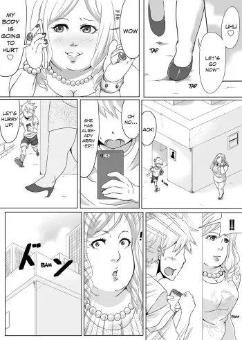 Older woman & kid body swap manga cover