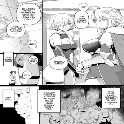 Artoria And Mashu Violated By A Goblin! [Doujinshi] manga cover