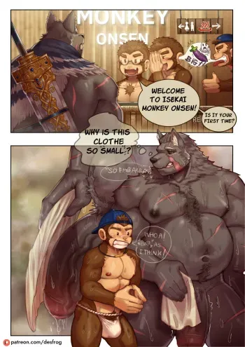 [Desfrog]Blaidd x Isekai Monkey Onsen manga cover
