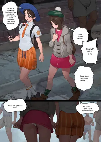 [wjs07] Gloria and Juliana visit Black City (Pokemon) manga cover