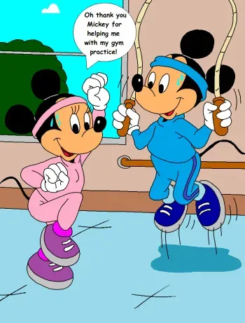 Mickey & Minnie - Gym Practice manga cover