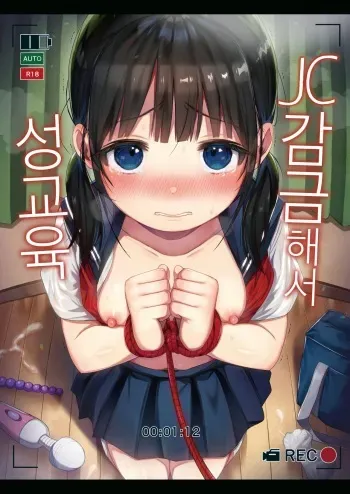 (C97) [micro page (Kuromotokun)] JC Kankin de Seikyouiku + JC no Omake | JC감금해서 성교육 + JC의 오마케 [Korean] manga cover