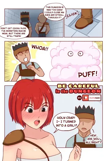 Be Careful in the Dungeon manga cover