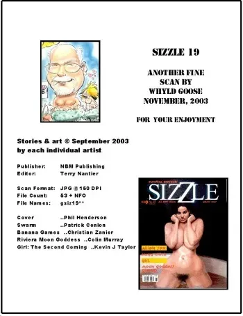 Sizzle comix #19 manga cover