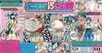 [Kawahagitei] Futanari Beast VS Alola Heroines ~Hanshokuki no Uturoid ni Gattai sareta Mozuki to sore o Tomeru Shoujo-tachi no Juna~ | Futanari Beast VS Alola Heroines ~Selene Fused with a Nihilego in Mating Season - and the Ordeal of the Heroines Trying to Stop Her~ (Pokémon Sun and Moon) [English] manga cover