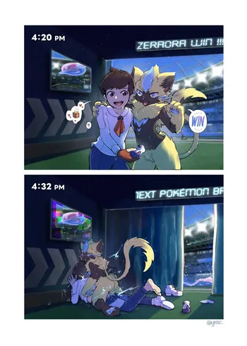 【鴉 Yrac】戰後獎賞 Post-Battle Rewards｜ゼラオラ Zeraora [無修正] manga cover