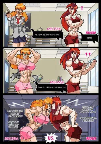 Muscle girl manga cover