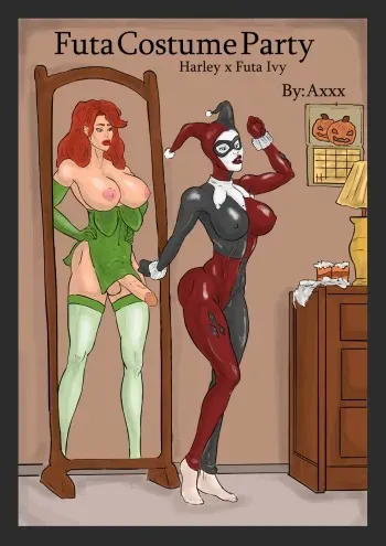 [Axxx] Futa Costume Party - Harley X Futa Ivy (Batman) manga cover