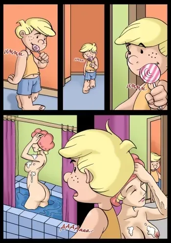 Spying on My Mom (Dennis the Menace) manga cover