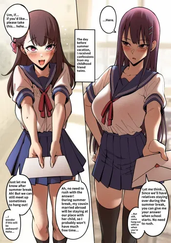 Summertime with My Twins Childhood Friend manga cover