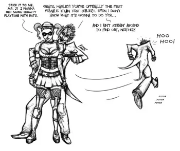 [CandideTF] This is Your Harley on Titan (Batman) manga cover