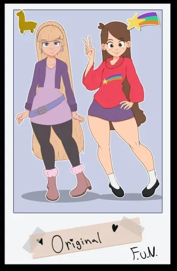 Mabel & Pacifica's Summer Scrapbook (HoneyShot) [Gravity Falls] manga cover