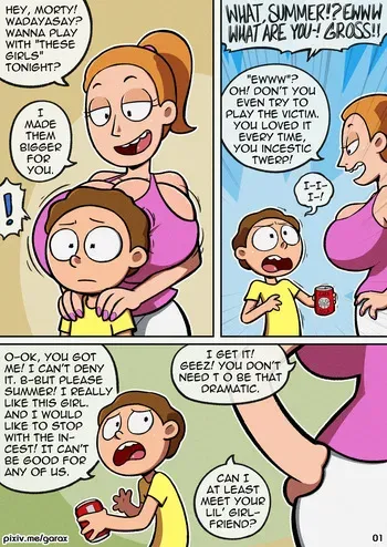 [Garabatoz] Incest and Morty (Rick & Morty) manga cover