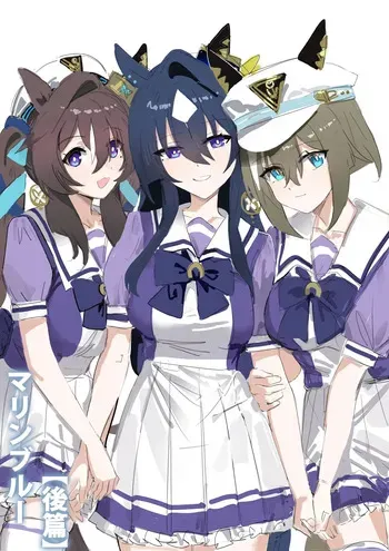 [Awei] Marine Blue [Part 2]｜Azul Marino [Parte 2] (Uma Musume Pretty Derby) [Spanish] [SigmaDeltaXD] [Decensored] manga cover
