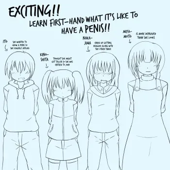 [Ristena] Exciting!! Learn First-Hand What It's Like To Have a Penis!! manga cover