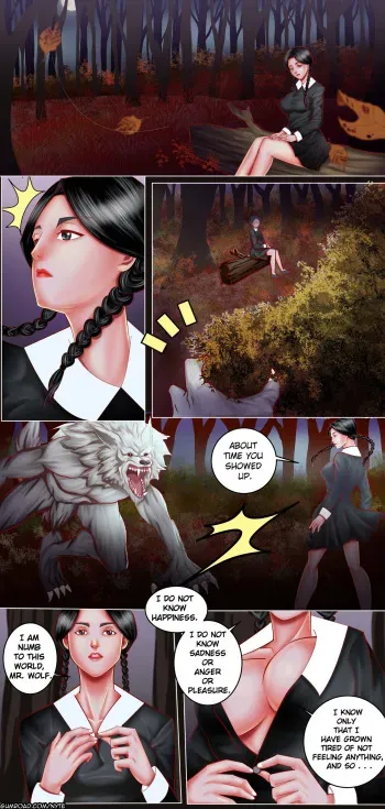 [Nyte] Wednesday Addams' Deathly Pleasure (The Addams Family) manga cover