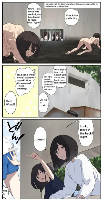 A girl left in a human barn by her friend《Part 1》 manga cover