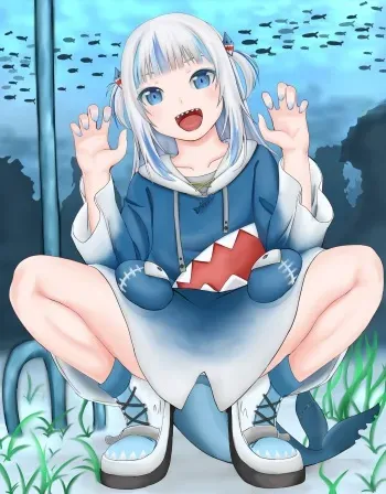 [スケート] がうる・ぐら Gawr Gura manga cover