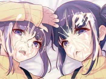 Iya na Kao Sarenagara Opantsu Misete Moraitai Facial cumshot on twin sisters 2 manga cover