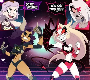 [DRAKE-HERNANDEZ] Chaggie vs Lumity (Hazbin Hotel/The Owl House) manga cover