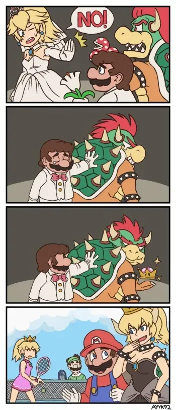 Bowsette/Peacher Super Crown Fanart manga cover