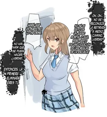 El primer personaje sacrificado en el juego de la muerte solo para demostrar que es real. manga cover