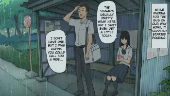 [Wakamatsu] Story About Having Sex with a Junior Girl at the Bus Stop Every Day Until Graduation Day manga cover